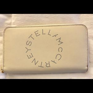 Stella McCartney logo zip around wallet
